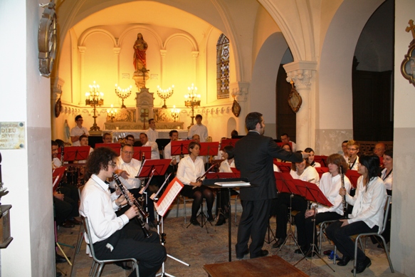 Das Orchester während des Konzertes.